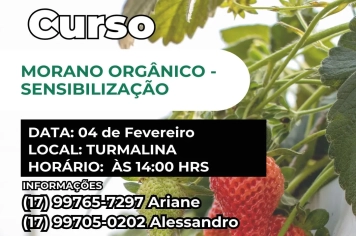 PROGRAMA | MORANGO ORGÂNICO – SENSIBILIZAÇÃO